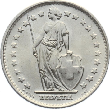 Preview: 2 Franken 1965 B - Jubiläumsmünze 2025 für Personen mit Jahrgang 1965